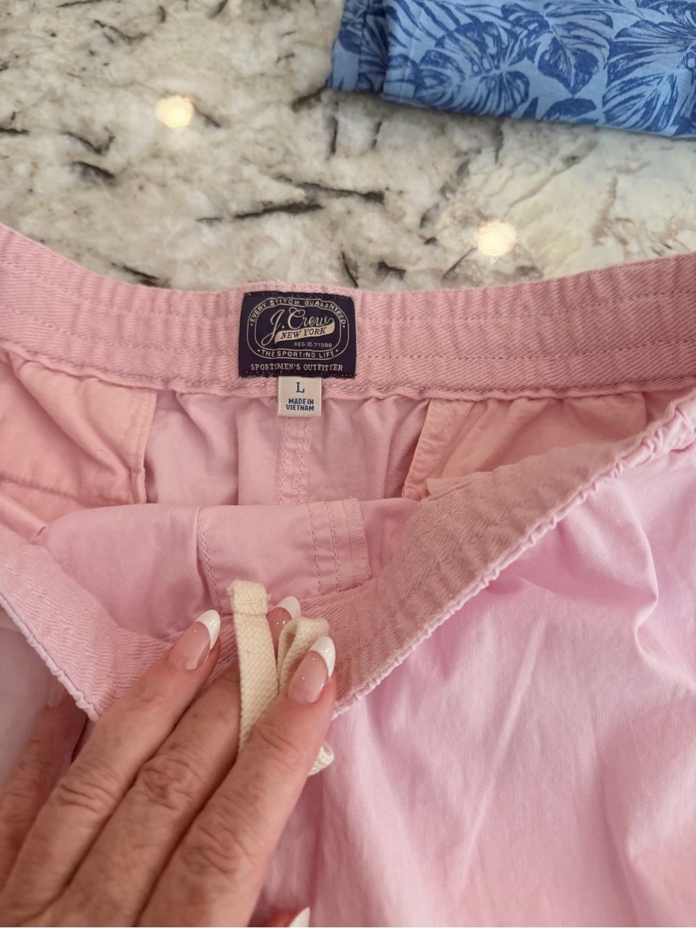 J. Crew Pink Cotton Drawstring Lounge Shorts